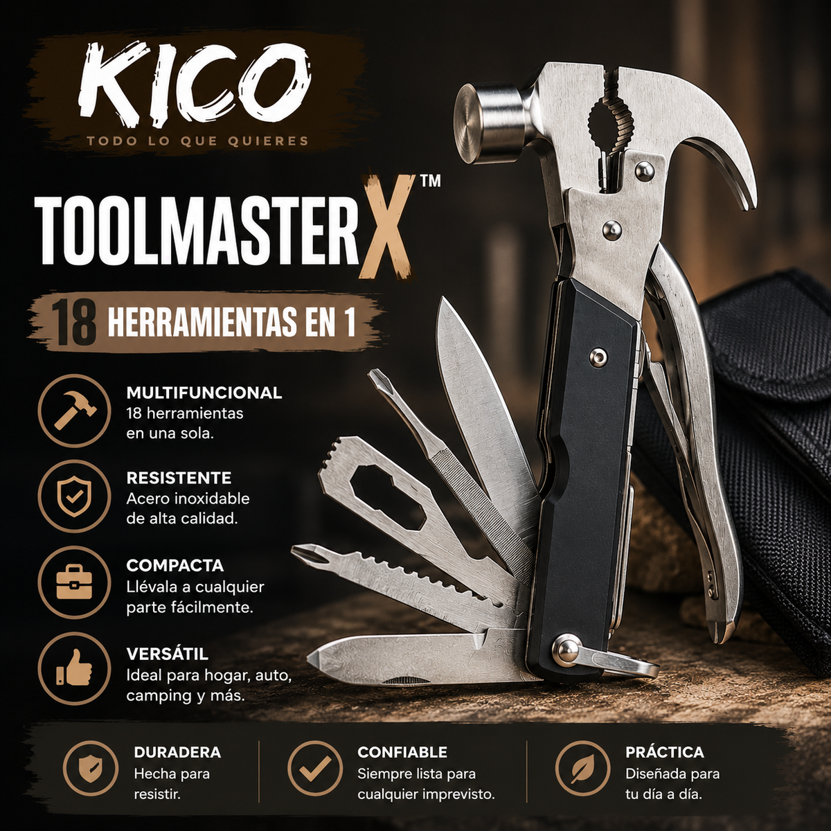 ToolMaster X™ | Martillo Multiherramienta 18 en 1