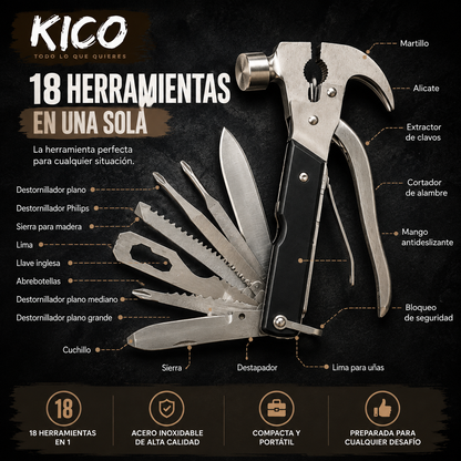 ToolMaster X™ | Martillo Multiherramienta 18 en 1