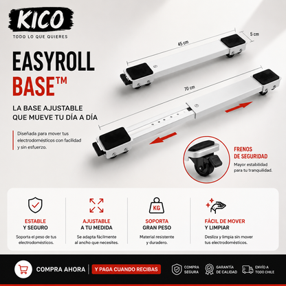 EasyRoll Base™ | MUEVE TUS ELECTRODOMÉSTICOS SIN ESFUERZO