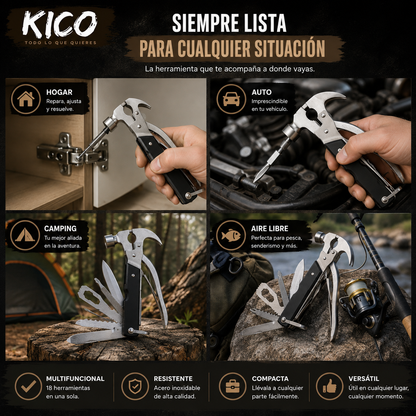 ToolMaster X™ | Martillo Multiherramienta 18 en 1