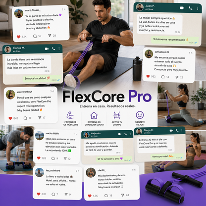 FlexCore Pro™ | Entrenamiento Completo para Todo el Cuerpo en Casa