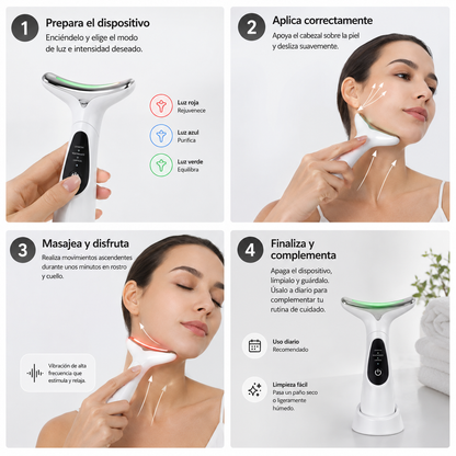 FaceLift Glow™ Recupera una apariencia más firme y definida desde casa