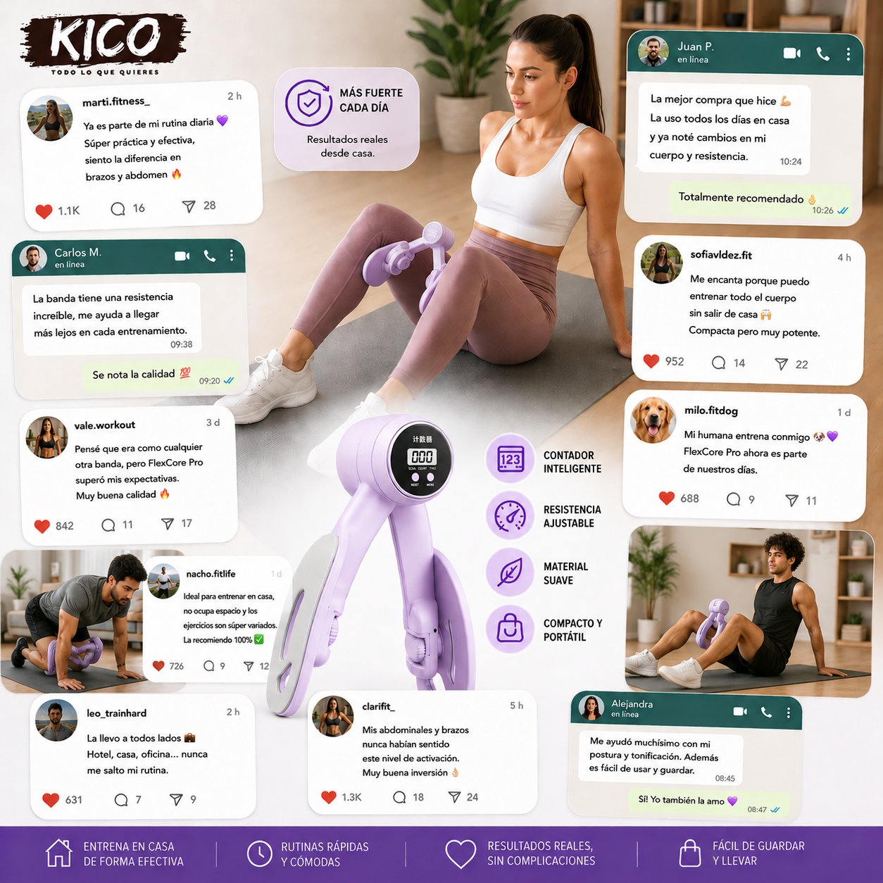 SculptFlex Pro™ ejercita tus piernas donde quieras