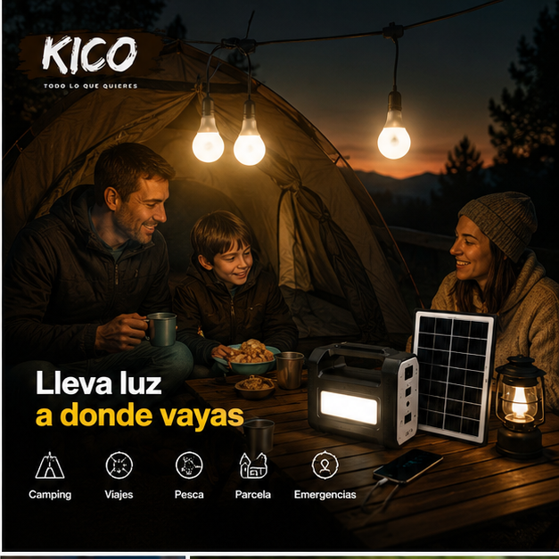 SolarSafe Home™ Kit Solar Portátil para Emergencias