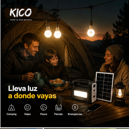 SolarSafe Home™ Kit Solar Portátil para Emergencias
