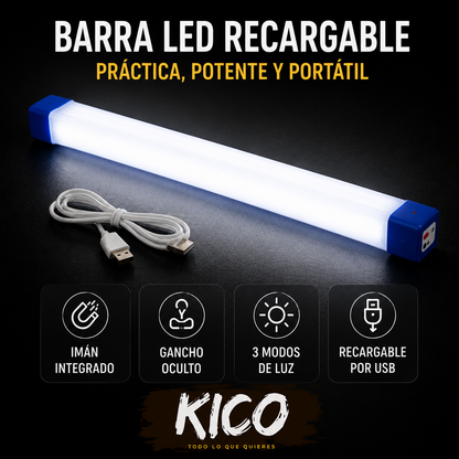 LumiBar Pro™| Lámpara Emergencia Barra Led 52CM "Nunca vuelvas a quedarte sin luz donde más la necesitas."